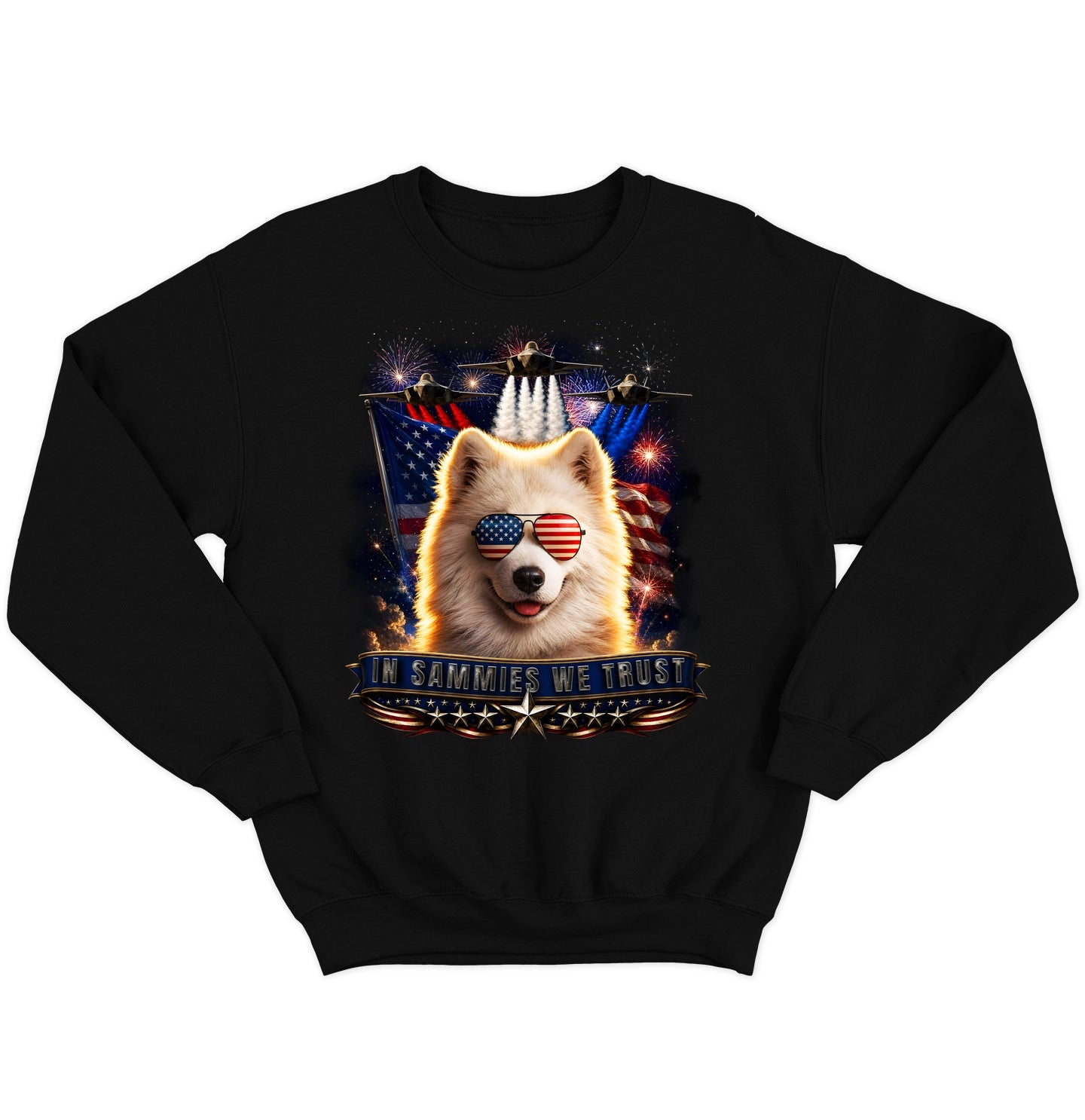 In Samoyeds We Trust - Crewneck Sweatshirt