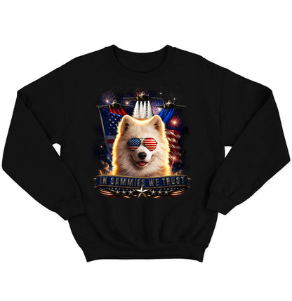 In Samoyeds We Trust - Crewneck Sweatshirt