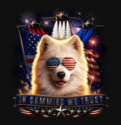 In Samoyeds We Trust - Crewneck Sweatshirt