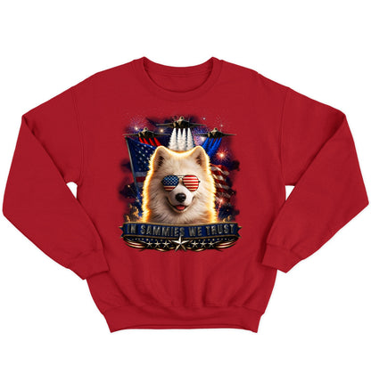 In Samoyeds We Trust - Crewneck Sweatshirt