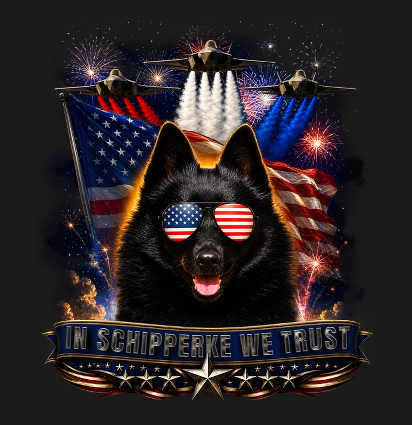 In Schipperke We Trust - Adult Unisex T-Shirt