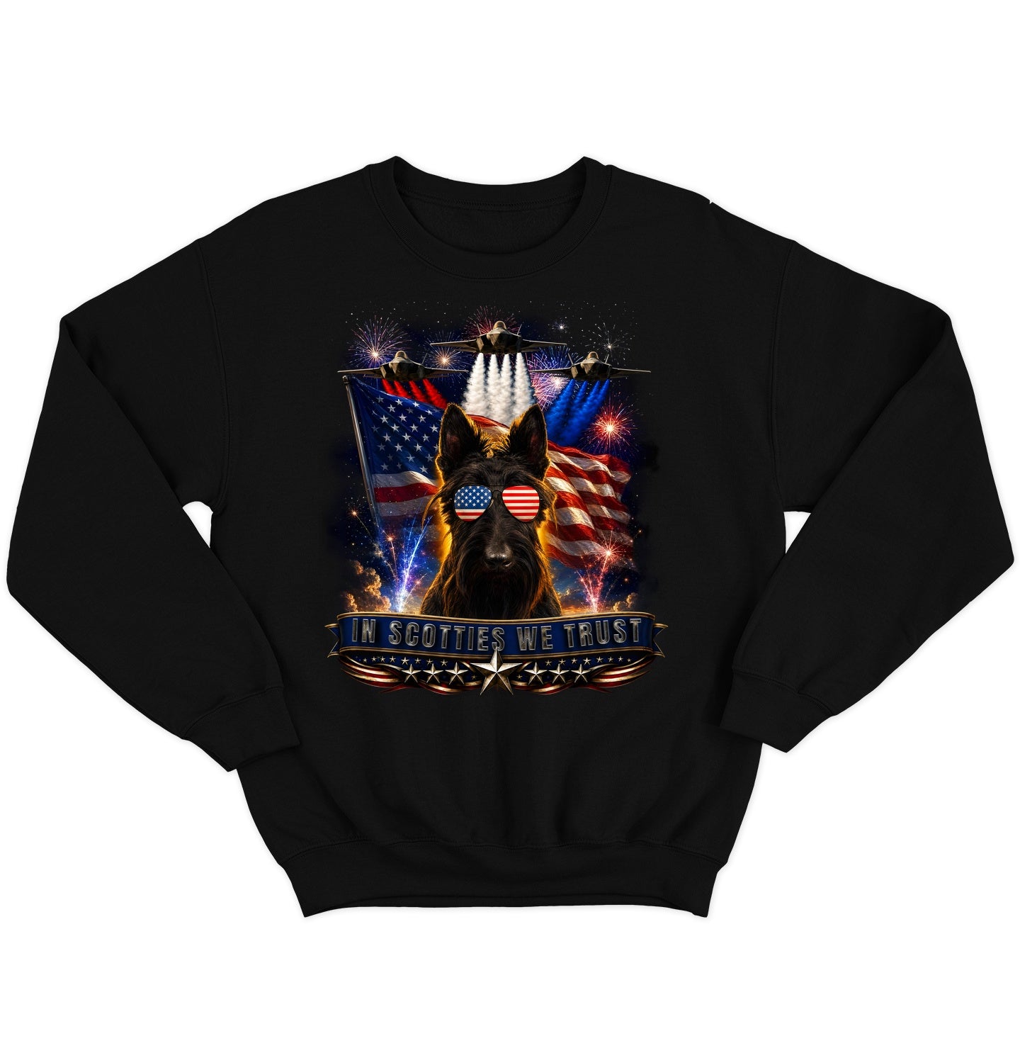 In Scottish Terriers We Trust - Crewneck Sweatshirt