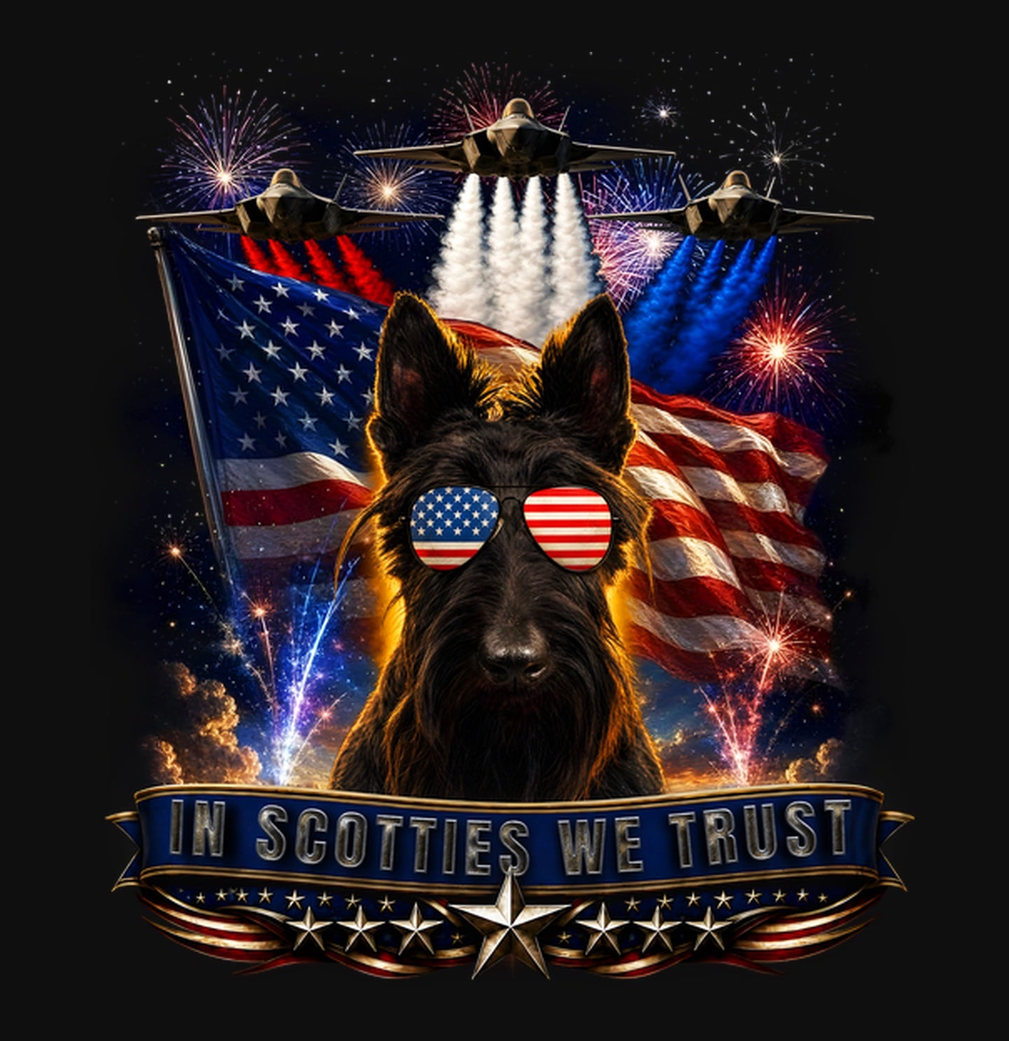In Scottish Terriers We Trust - Crewneck Sweatshirt