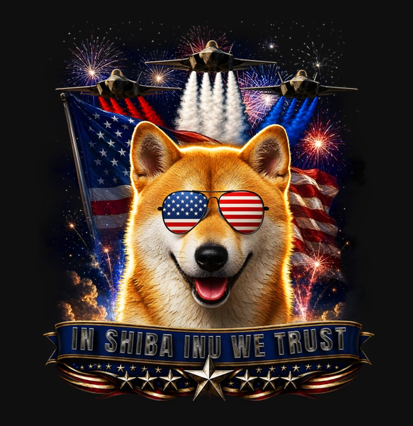 In Shiba Inu We Trust - Crewneck Sweatshirt