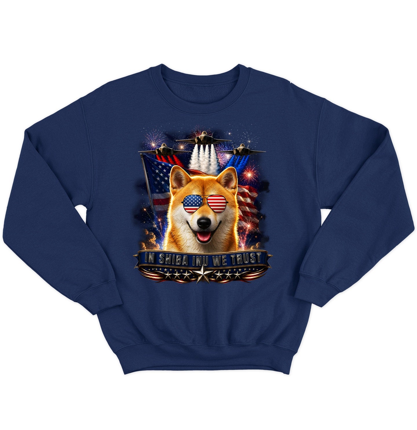 In Shiba Inu We Trust - Crewneck Sweatshirt