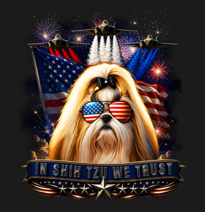 In Shih Tzu We Trust - Adult Unisex T-Shirt