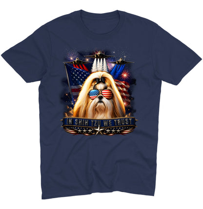 In Shih Tzu We Trust - Adult Unisex T-Shirt