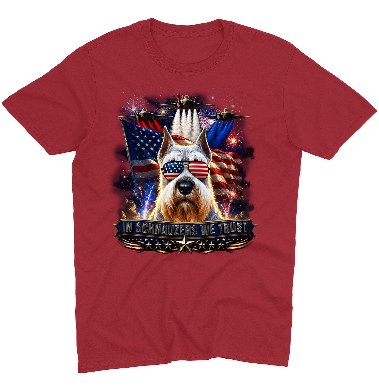 In Standard Schnauzers We Trust - Adult Unisex T-Shirt
