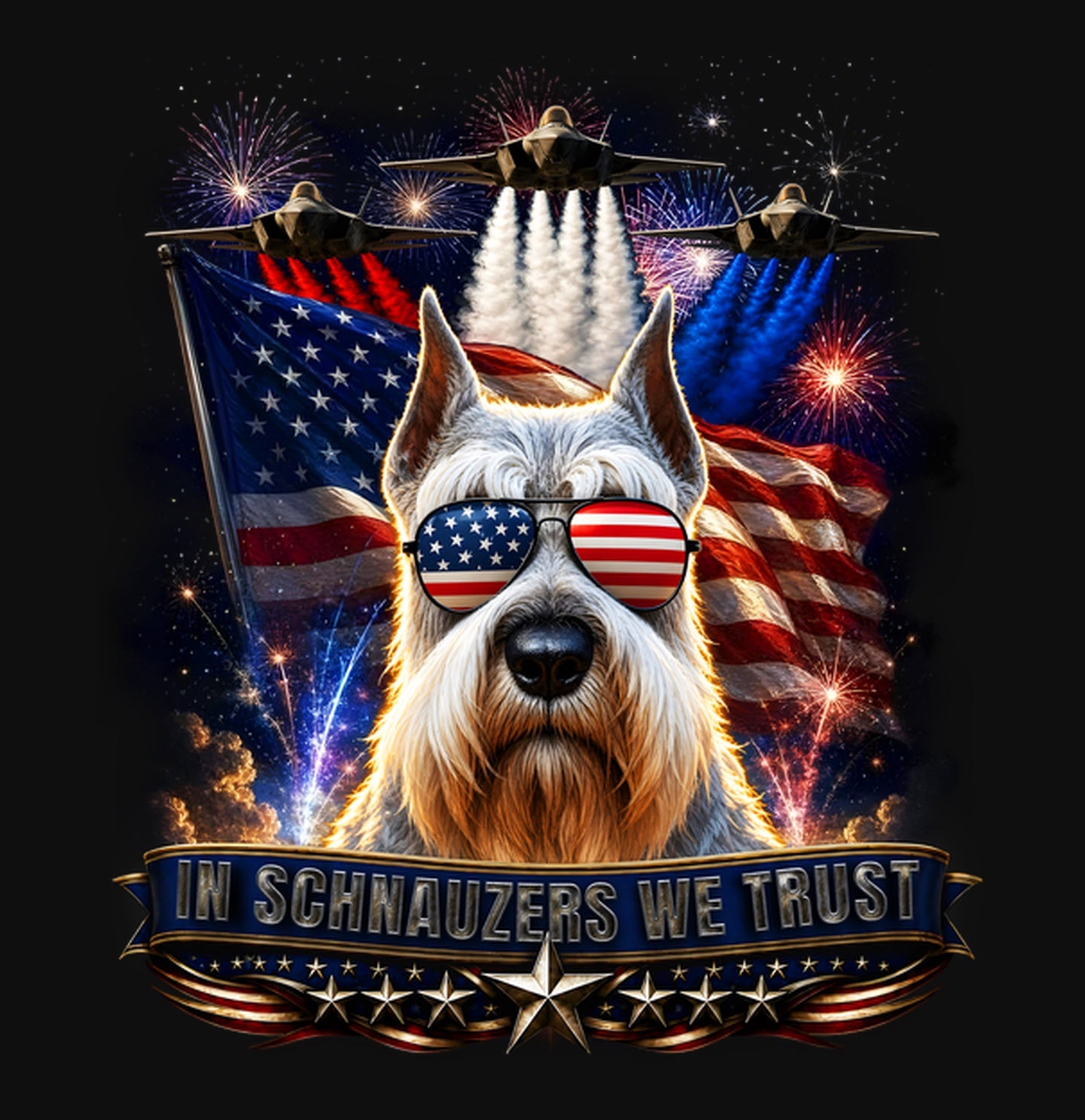 In Standard Schnauzers We Trust - Crewneck Sweatshirt