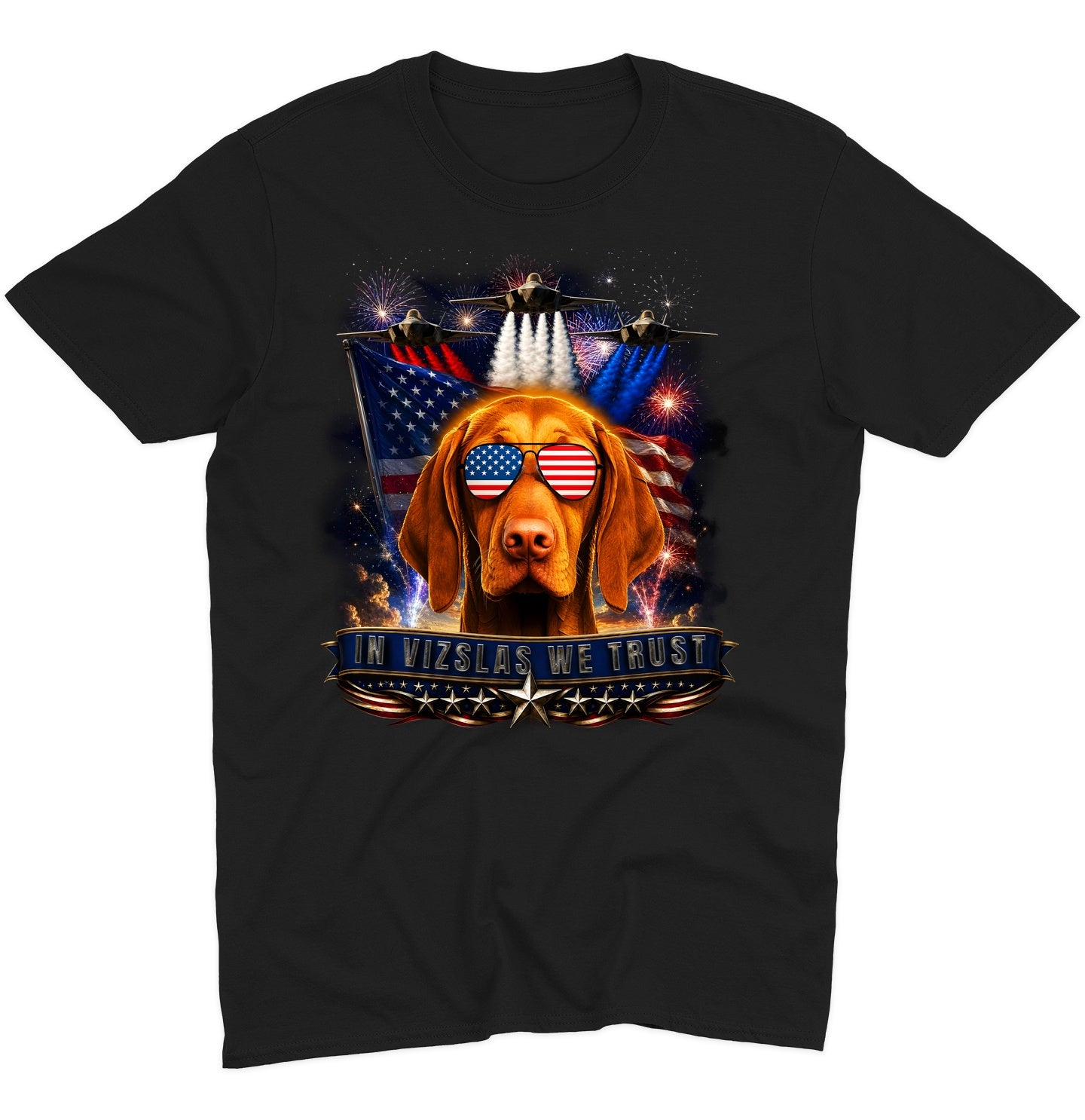 In Vizslas We Trust - Adult Unisex T-Shirt