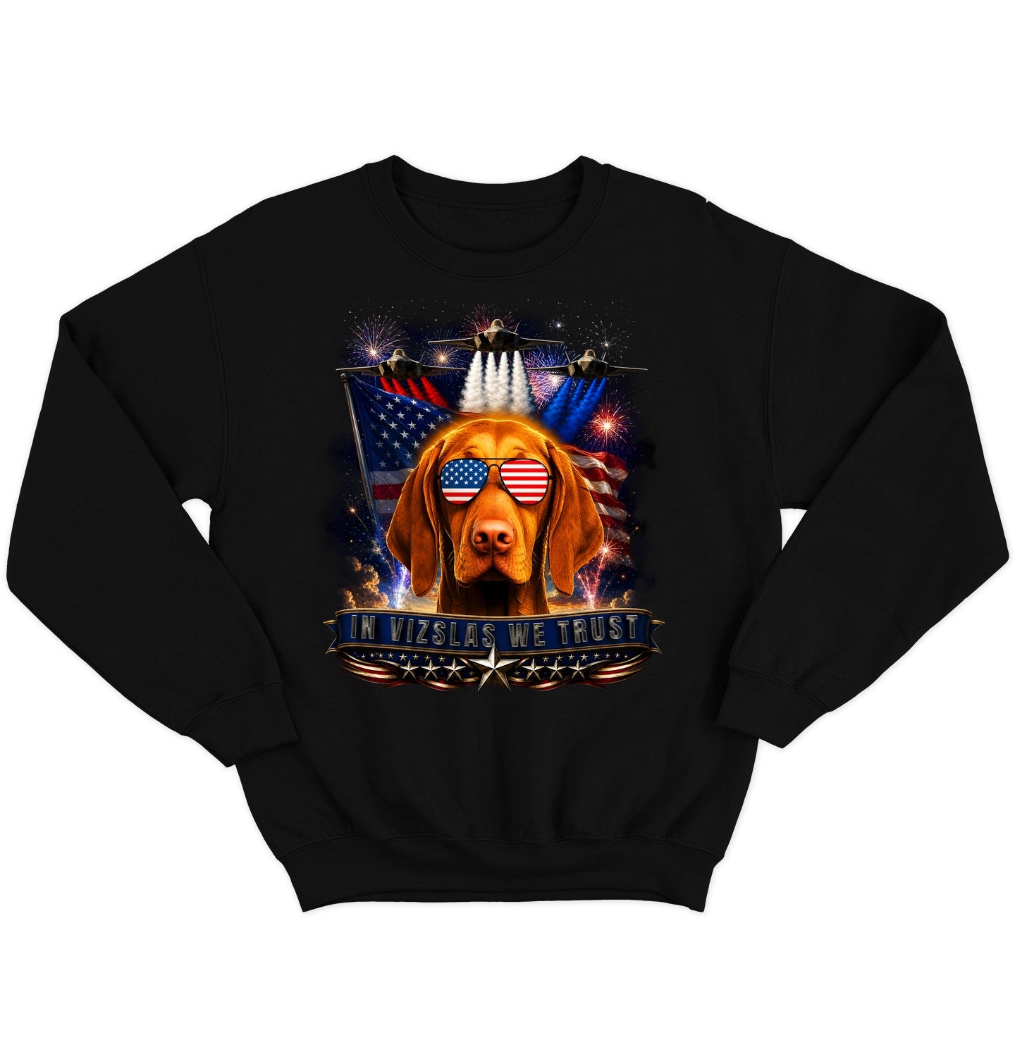 In Vizslas We Trust - Crewneck Sweatshirt