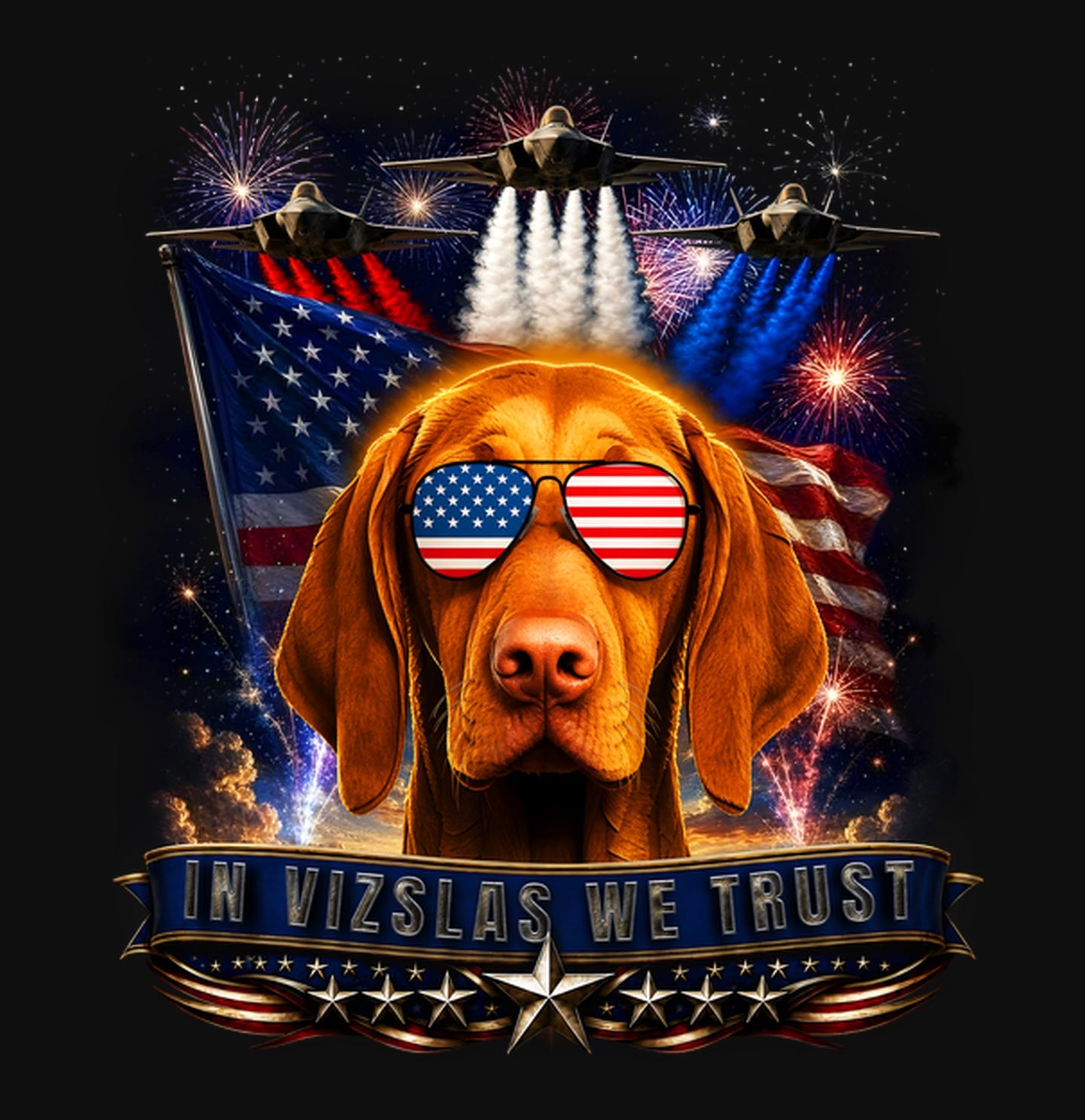 In Vizslas We Trust - Crewneck Sweatshirt