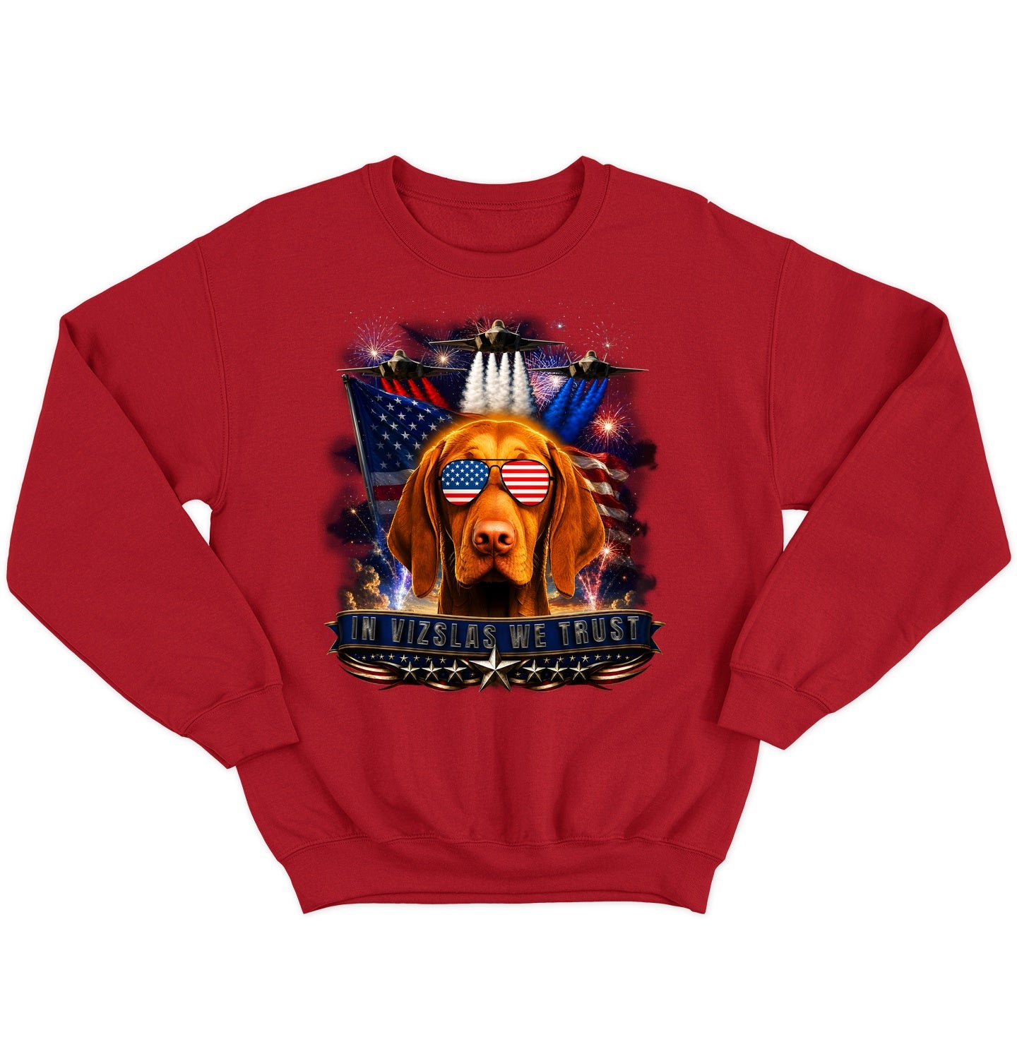 In Vizslas We Trust - Crewneck Sweatshirt