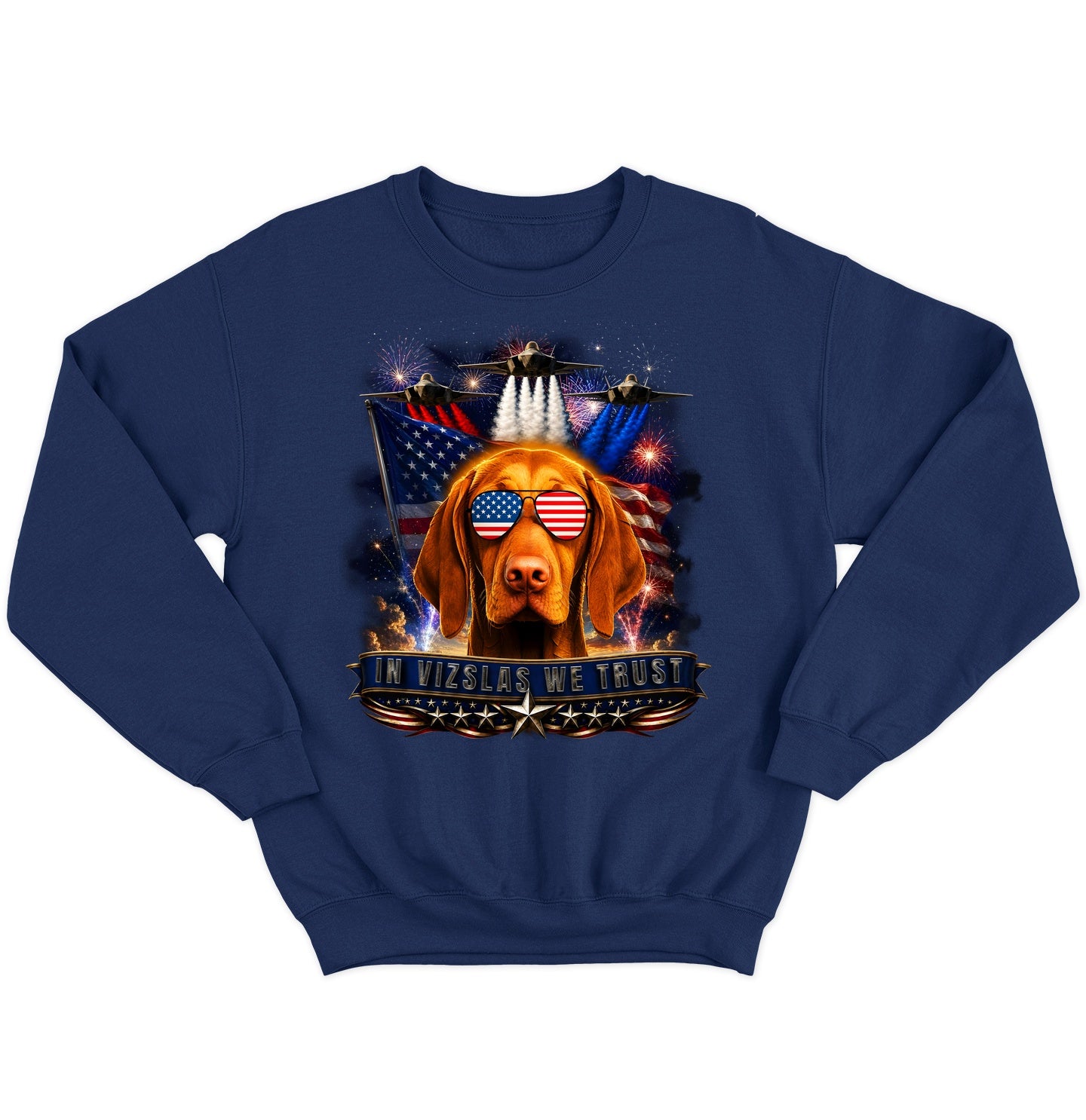 In Vizslas We Trust - Crewneck Sweatshirt