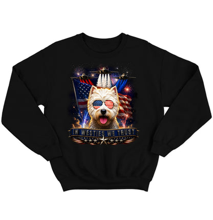 In West Highland White Terriers We Trust - Crewneck Sweatshirt