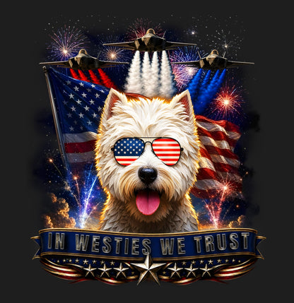 In West Highland White Terriers We Trust - Women's V-Neck T-Shirt