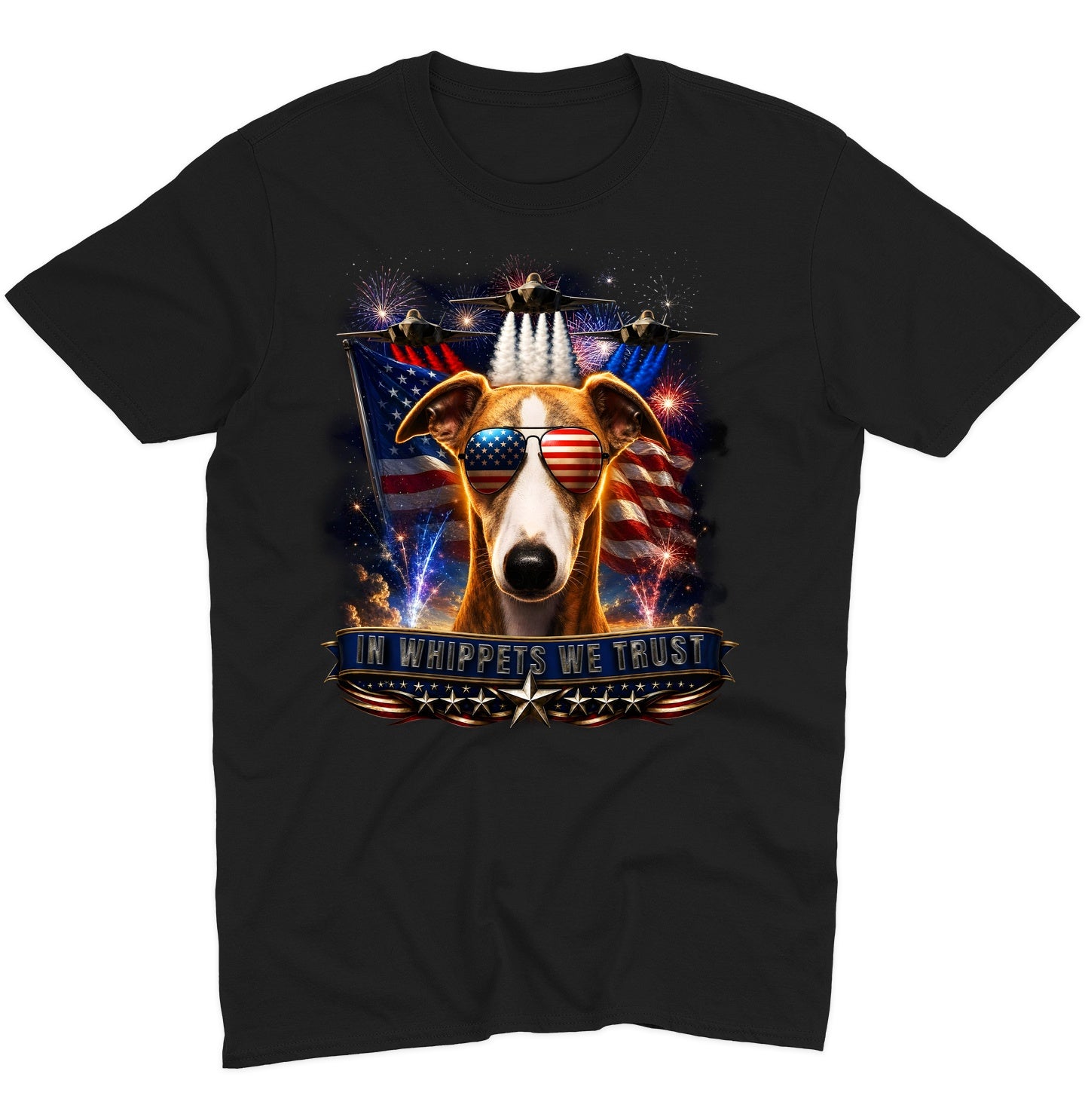 In Whippets We Trust - Adult Unisex T-Shirt