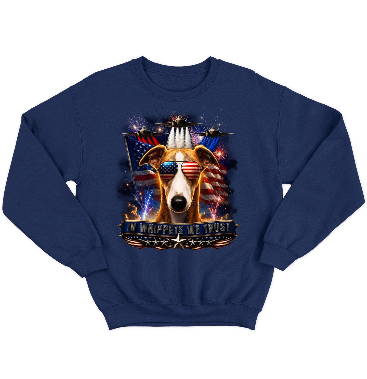 In Whippets We Trust - Crewneck Sweatshirt