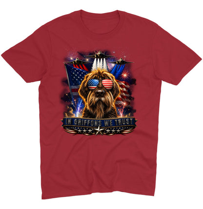 In Wirehaired Pointing Griffons We Trust - Adult Unisex T-Shirt