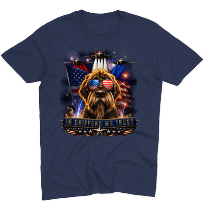 In Wirehaired Pointing Griffons We Trust - Adult Unisex T-Shirt