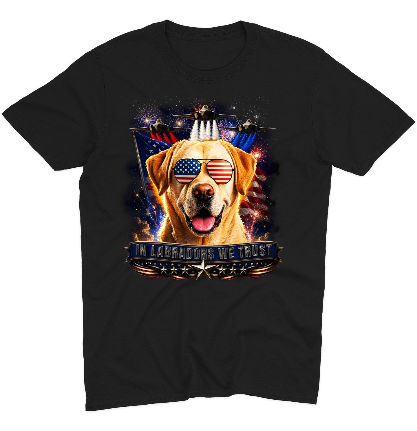 In Yellow Labrador Retrievers We Trust - Adult Unisex T-Shirt
