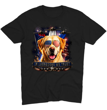 In Yellow Labrador Retrievers We Trust - Adult Unisex T-Shirt