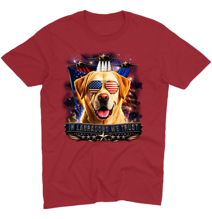 In Yellow Labrador Retrievers We Trust - Adult Unisex T-Shirt