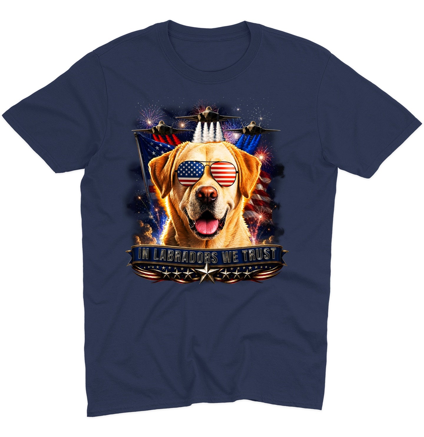 In Yellow Labrador Retrievers We Trust - Adult Unisex T-Shirt