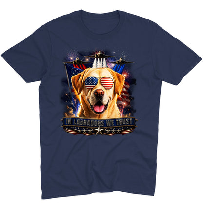 In Yellow Labrador Retrievers We Trust - Adult Unisex T-Shirt