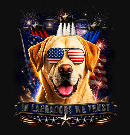 In Yellow Labrador Retrievers We Trust - Crewneck Sweatshirt