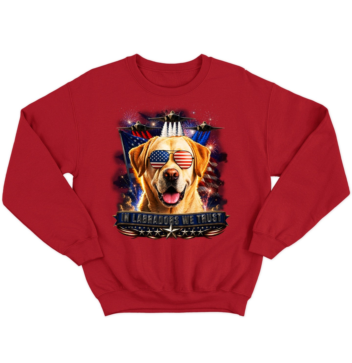 In Yellow Labrador Retrievers We Trust - Crewneck Sweatshirt