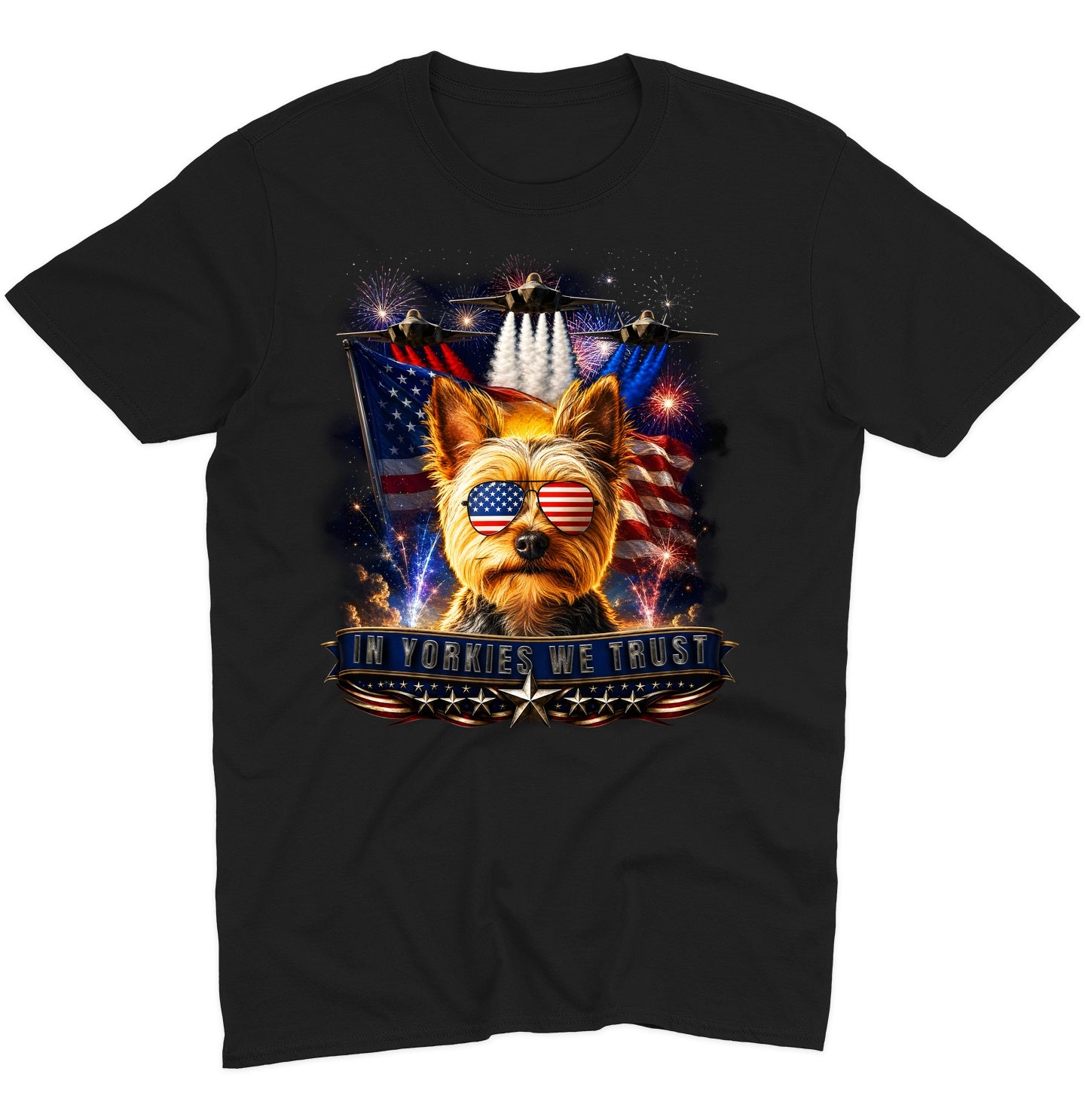 In Yorkshire Terriers We Trust - Adult Unisex T-Shirt