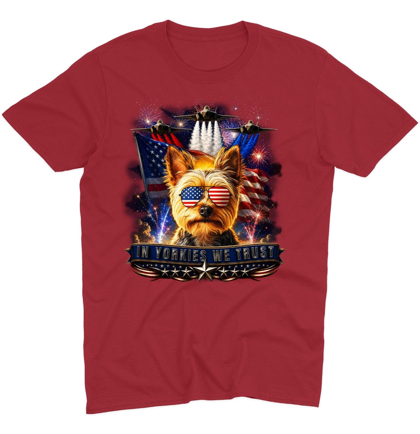 In Yorkshire Terriers We Trust - Adult Unisex T-Shirt