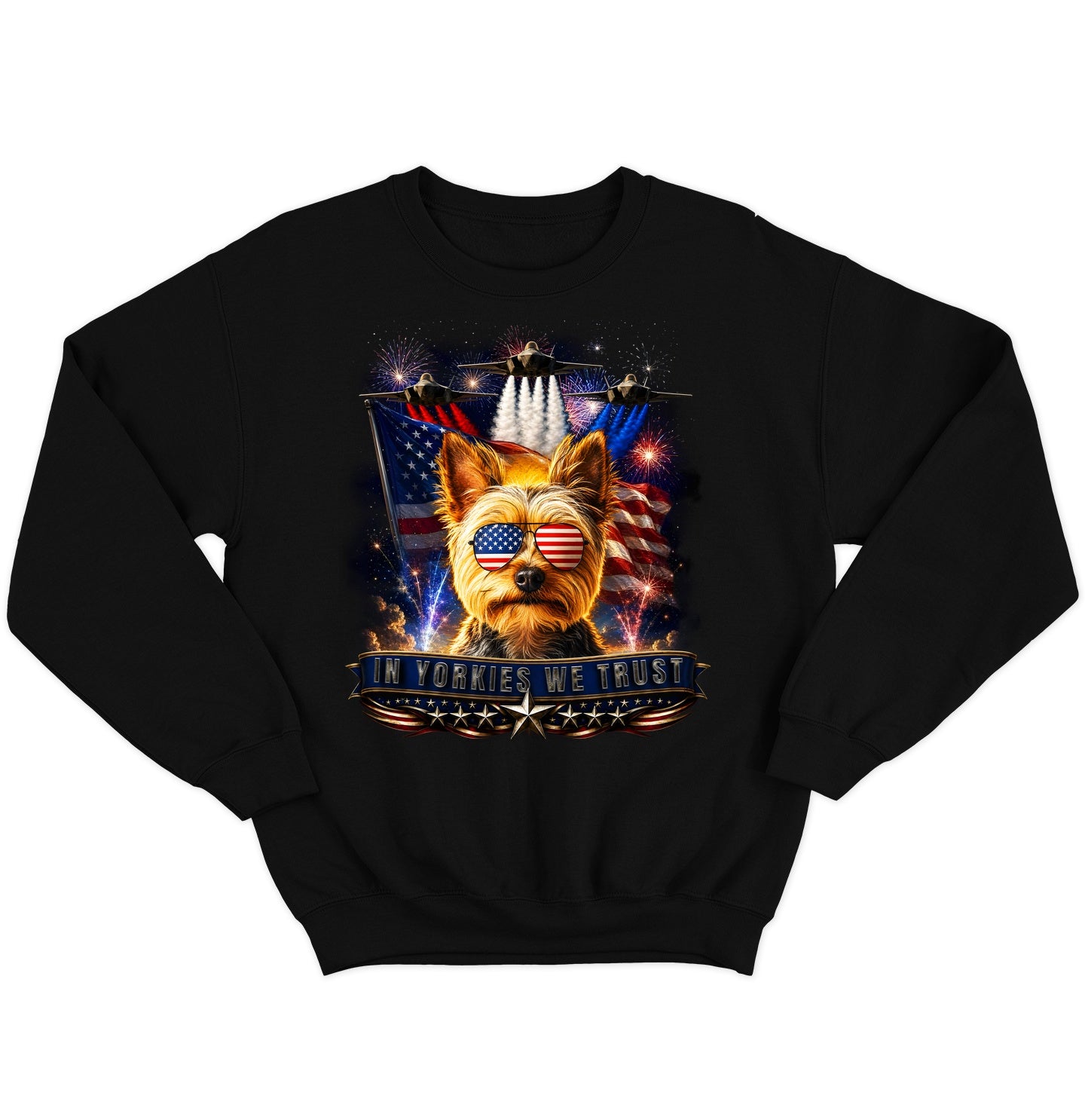 In Yorkshire Terriers We Trust - Crewneck Sweatshirt