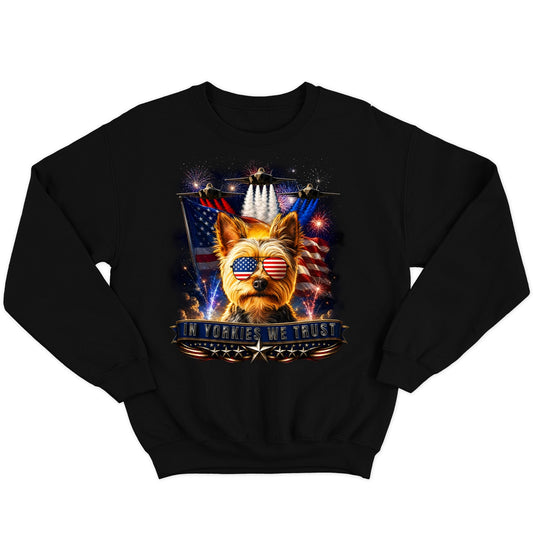 In Yorkshire Terriers We Trust - Crewneck Sweatshirt