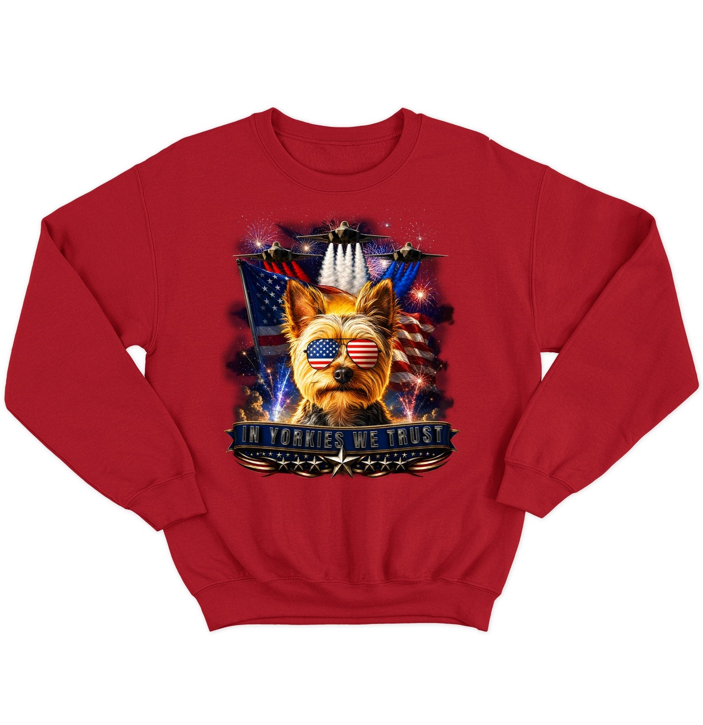 In Yorkshire Terriers We Trust - Crewneck Sweatshirt