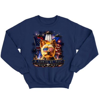 In Yorkshire Terriers We Trust - Crewneck Sweatshirt