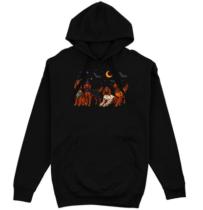 Irish Setter Halloween Lineup - Adult Unisex Hoodie