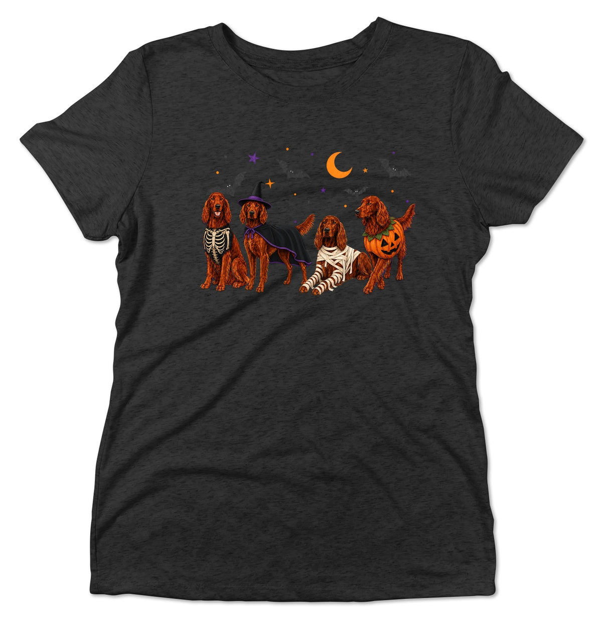 Irish Setter Halloween Lineup - Women's Tri-Blend T-Shirt