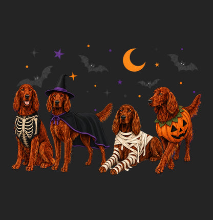 Irish Setter Halloween Lineup - Women's Tri-Blend T-Shirt