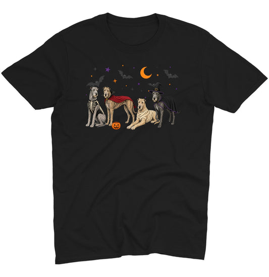 Irish Wolfhound Halloween Lineup - Adult Unisex T-Shirt