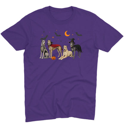 Irish Wolfhound Halloween Lineup - Adult Unisex T-Shirt
