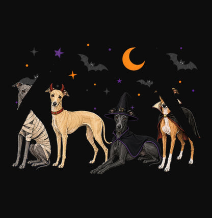 Italian Greyhound Halloween Lineup - Adult Unisex Hoodie