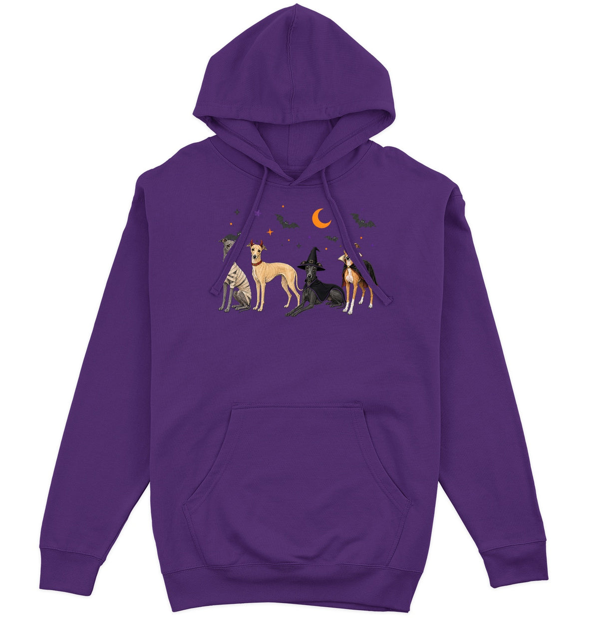 Italian Greyhound Halloween Lineup - Adult Unisex Hoodie