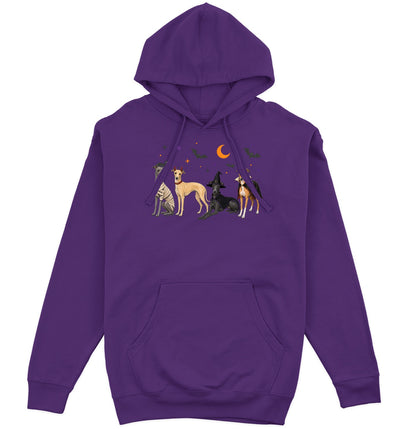 Italian Greyhound Halloween Lineup - Adult Unisex Hoodie
