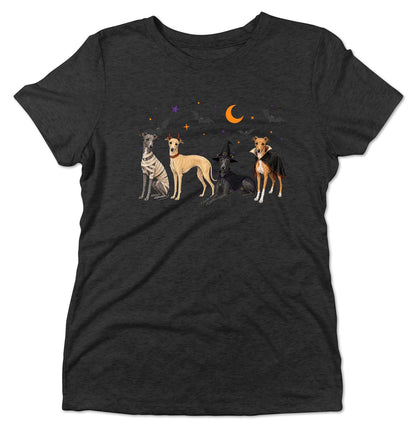 Italian Greyhound Halloween Lineup - Women's Tri-Blend T-Shirt