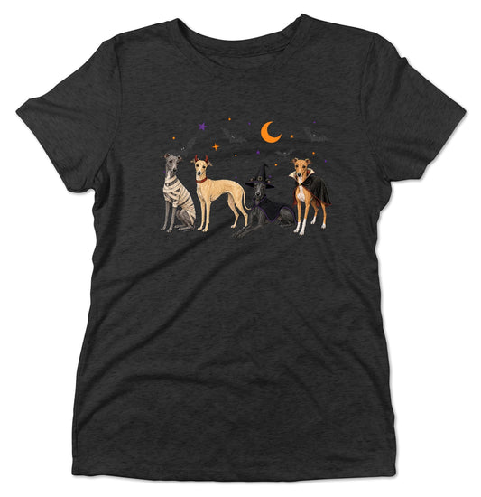 Italian Greyhound Halloween Lineup - Women's Tri-Blend T-Shirt