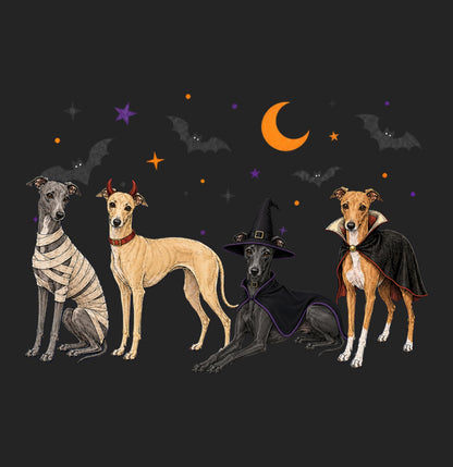 Italian Greyhound Halloween Lineup - Women's Tri-Blend T-Shirt