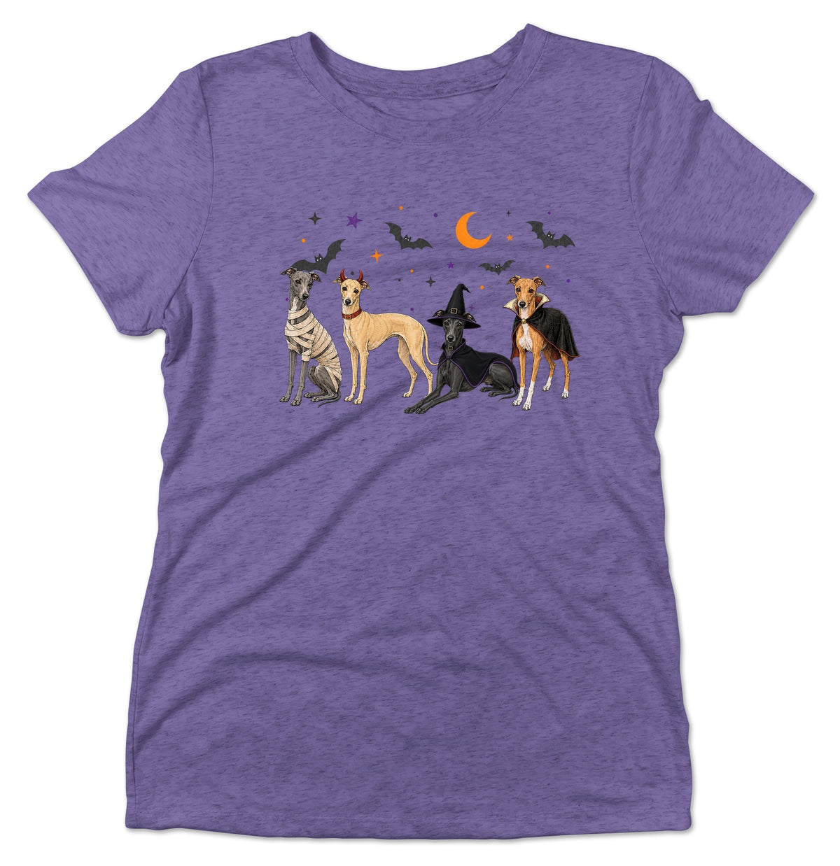Italian Greyhound Halloween Lineup - Women's Tri-Blend T-Shirt