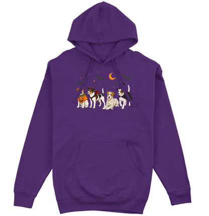 Jack Russell Terrier Halloween Lineup - Adult Unisex Hoodie